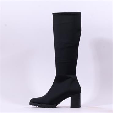 Miss Elastic Memphis Lycra Long Boot - Black